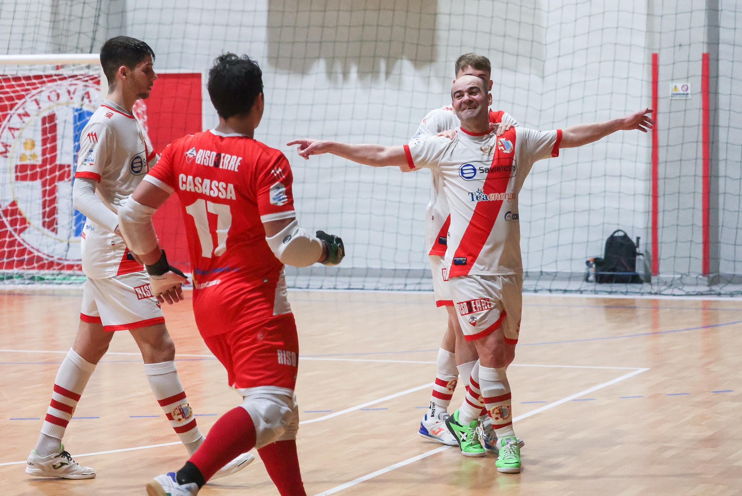 SPORT CALCIO 5 Saviatesta Mantova - CDM Futsal Genova CAMPIONATO 2024/25, SERIE A2 ELITE GIR. A , 21a GIORNATA. NELLA FOTO: MASCHERONA MATTIA (Saviatesta Mantova)