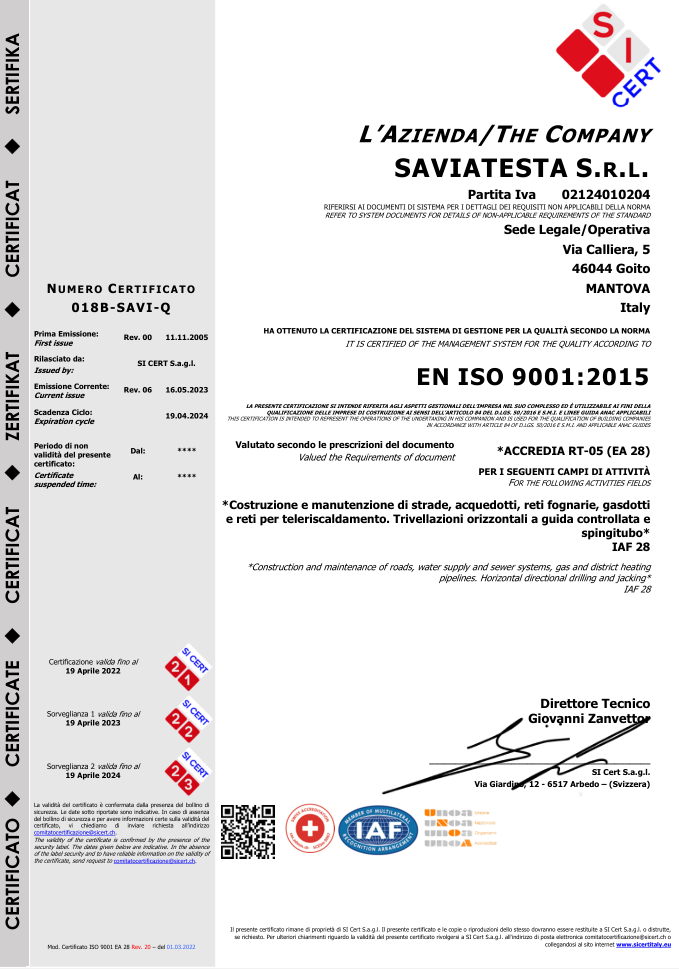 Anteprima del documento Certificato ISO 9001